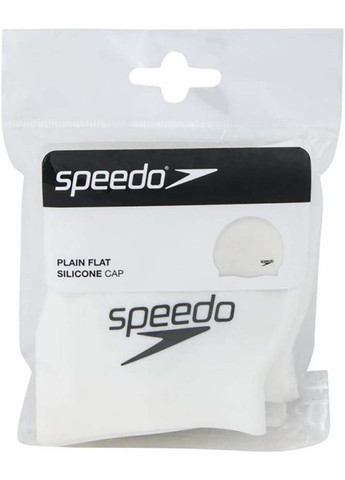 Шапка для плавания FLAT SILICONE CAP AU белый Speedo (302249744)