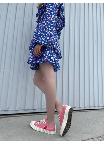 КЕДЫ ЖЕНСКИЕ CONVERSE CDG LOW PINK КОНВЕРС No Brand розовые демисезоны (368858159)