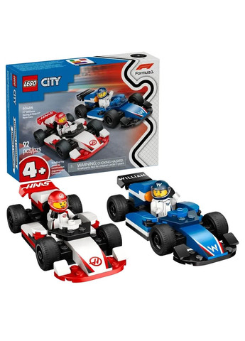 Конструктор City Bolides F1 Williams Racing та Haas F1, 92 деталі () Lego 60464 (328394005)