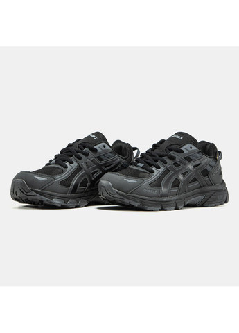 Чорні Осінні кросівки чоловічі asics gel-venture 6 gore-tex black | асікс гель-вентуре 6 чорні No Brand