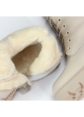 Зимние 135 ботинки зимние бежевые кожаные KDSL