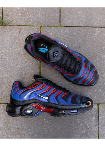 Чорні Осінні кросівки чоловічі nike air max plus tn spider man найк аір макс тн плюс No Brand