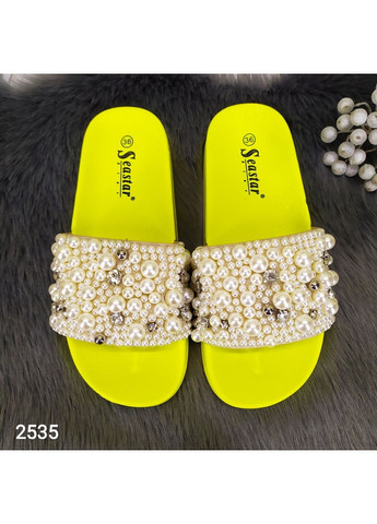 Желтые шлепанцы женские Fashion