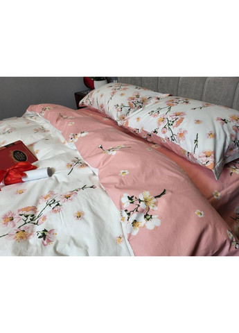 Постельное белье Adagio coral, ранфорс Евро размер, наволочки 70/70 No Brand (364220785)