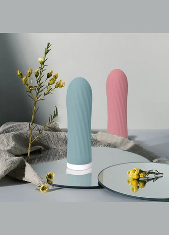 Міні-вібратор для клітора рельєфний Sweet Em Velvet Lure, 10 режимів вібрації, блакитний No Brand (303878248)