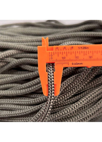 5-мм шнур текстильний полімідний, графітовий (90м) Plus-plus (352744563)