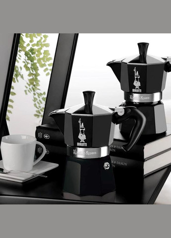 Гейзерная кофеварка Moka Express 270 мл. 6 чашек Черная (R-13988-VS) Bialetti (303348009)