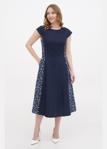 Синее платье корделия, синий, р.42, код 0244/42/999 ГАЛЕРЕЯ ЛЬОНУ