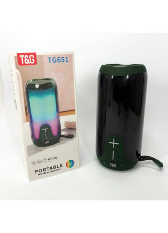 Bluetooth акустика с радио TG651, Bluetooth колонка с 561 разноцветной подсветкой Bd (341828071)
