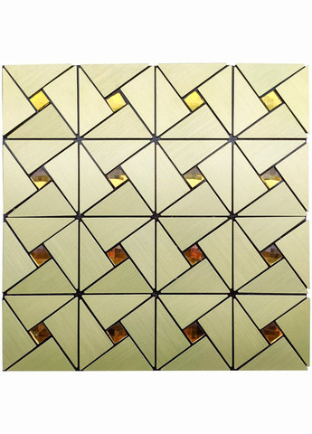 Самоклеюча алюмінієва плитка зелене золото зі стразами SW-00001172 (D) Sticker Wall (292564793)