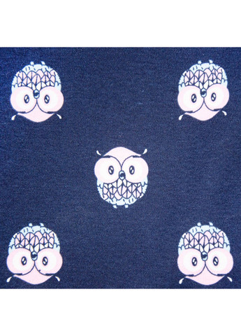 Синяя всесезон пижама детская интерлок м.д-011 сова реглан + брюки Ярослав