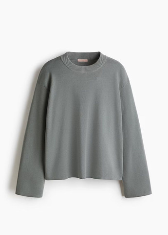 Сіро-зелений демісезонний светр H&M