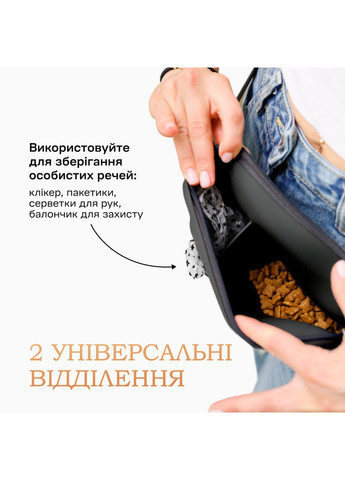Набір: силіконовий туалет лоток для собак з бортиками під пелюшку 60х90 Пухнасте Щастя, +сумка для ласощів,чорна No Brand (372157971)