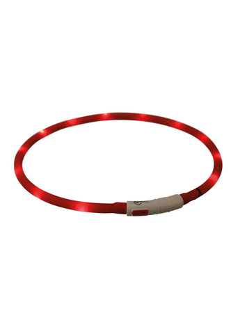 Ошейник для собак светящийся красный XS-XL 1х70 см 12643 Trixie (269341488)