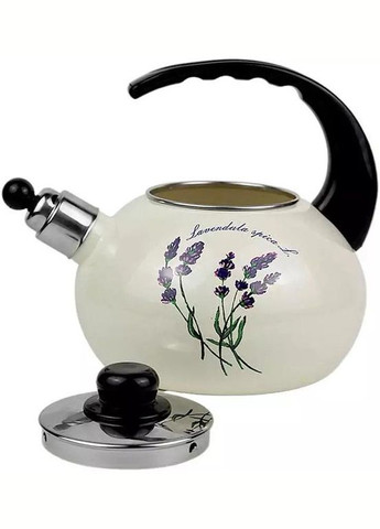 Чайник емальований "Прованс" 2.5л зі свистком Kamille (372292829)