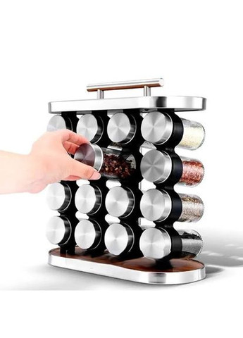 Набор для специй на подставке Stainless steel на 16 баночек из нержавеющей стали Good Idea (306849863)