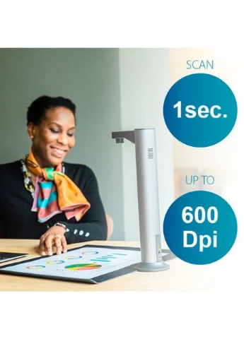 Сканер A3 IRIScan Desk 7 Pro (85MP, 600dpi, 4912x3680, 4K Camera, USB, книжковий, чорний) Canon (394577190)