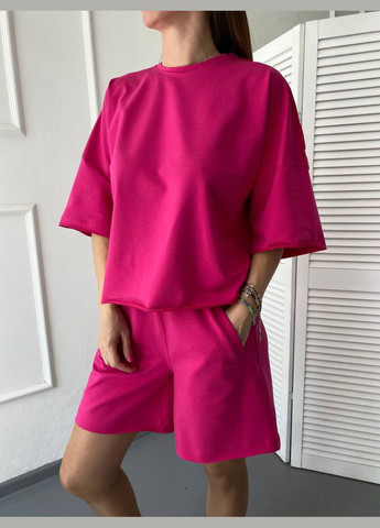 Костюм жіночий модний прогулянковий вільний (реглан, шорти) двонитка Ballet Grace (295046540)