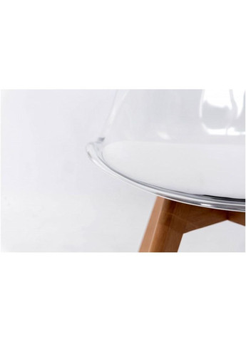 Кухонний стілець Teide Прозоро-білий/Дерево Мікс Меблі 855287-01 855287 Мікс меблі (355468138)