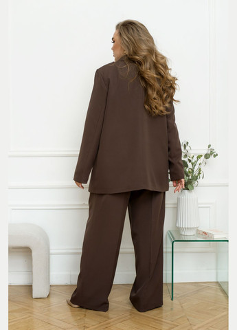 Коричневый женский пиджак Minova однотонный - всесезон