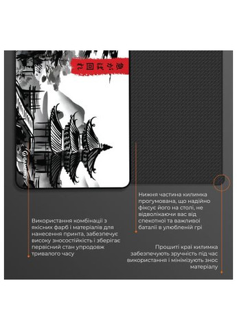 Килимок для мишки (MP145BW) GAMEPRO Speed/Control White (369878689)