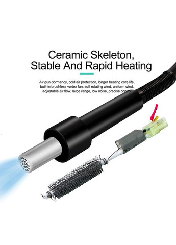 Термовоздушная паяльная станция 859D+ фен / 100-500°С / 3 канала памяти / 40 л/мин / 580 Вт Quick (317204213)