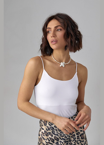 Жіноче боді на тонких бретелях - чорний Lurex (293343633)