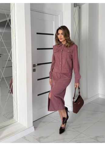 Жіночий костюм з мікровельвету Fashion Girl Favorit (382252903)