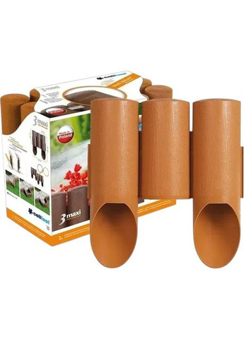 Бордовий газонний 3 MAXI 10 секцій х 21 см 2.1 м Brown (34-013) Cellfast (322938893)