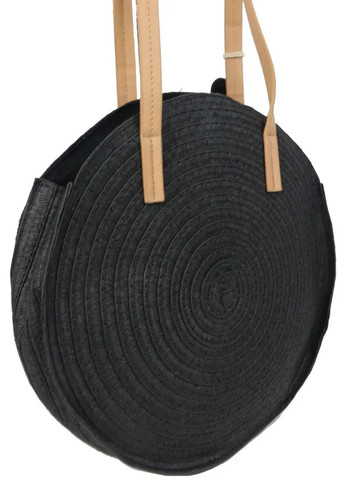 Экологическая соломенная женская плетенная сумка Черная Esmara (365715583)