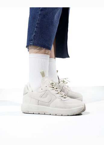 Кросівки жіночі і чоловічі Nike Air Force 1 Wild low grey | Найк Аір Форс 1 низькі сірі No Brand сірі демісезони (316663486)