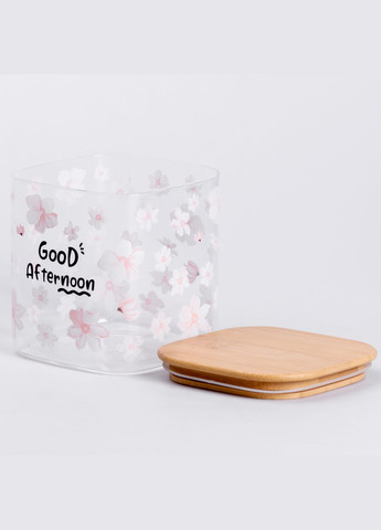 Банка для сыпучих продуктов Yiwu HP-34-25 Sakura 800мл с крышкой No Brand (340820635)