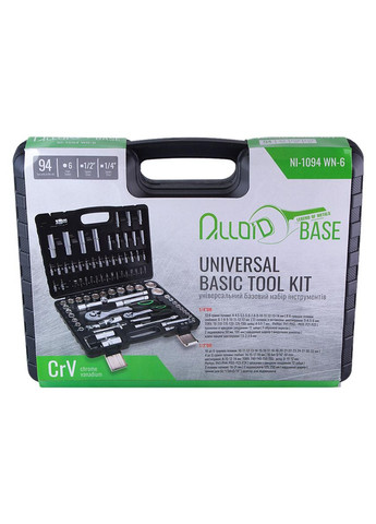 Hабор инструмента 1/2" и 1/4" 6-х 94 предметов (NI-1094 WN-6) Alloid (346507835)