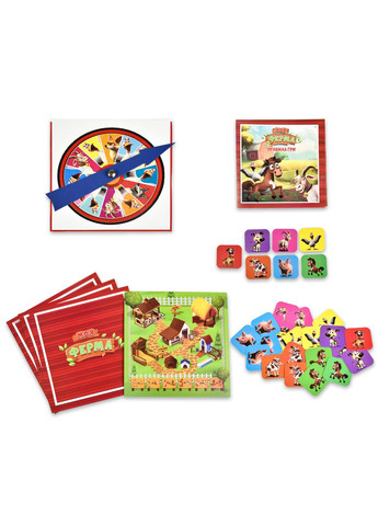 Настільна гра Моя ферма картонна гра для дітей 8+ фермерська гра з тваринами для 2-4 гравців Strateg (369760420)