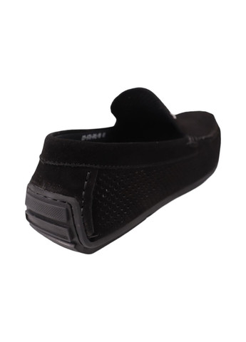 Черные мокасины мужские черные натуральная замша Clemento