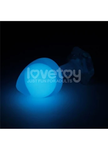 Анальна пробка Gemoria Silicone Butt Plug Glow-In-The-Dark Lovetoy (381404904)