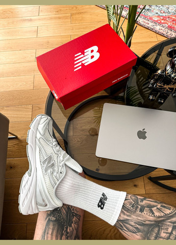 Белые демисезонные кроссовки мужские и женские new balance 740v2 white grey | нью беланс 740 белые No Brand