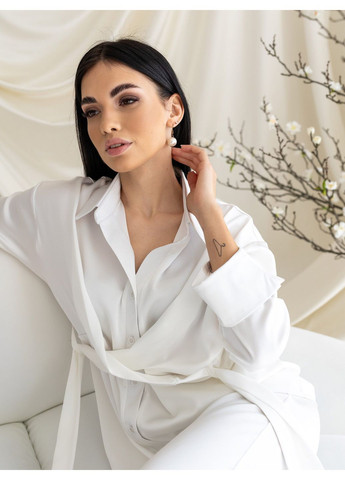 Женский однотонный костюм "Winston" (блуза + брюки-палаццо) (td-2968720163826) TessDress (366090024)