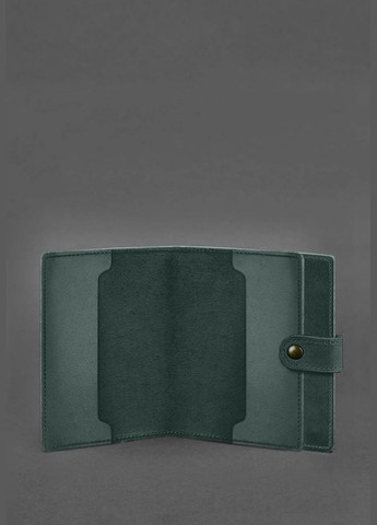 Шкіряна обкладинка-портмоне для посвідчення офіцера 11.0 зелена Crazy Horse (A-027850) BlankNote (329186807)