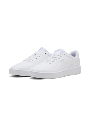 Білі всесезонні кеди court classic clean sneakers unisex Puma