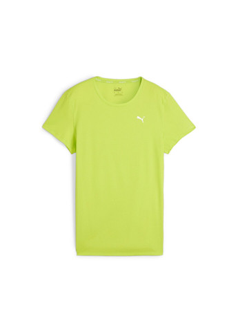 Зеленая всесезон футболка run favorite women's tee Puma