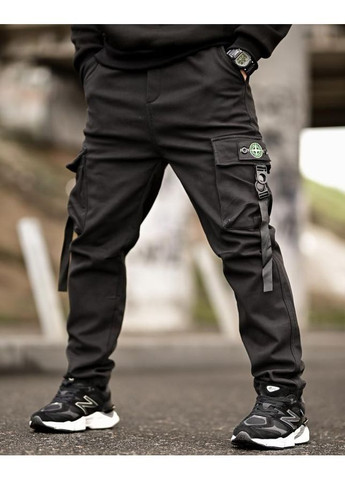 Зимові штани джогери stone Black No Brand (372006370)