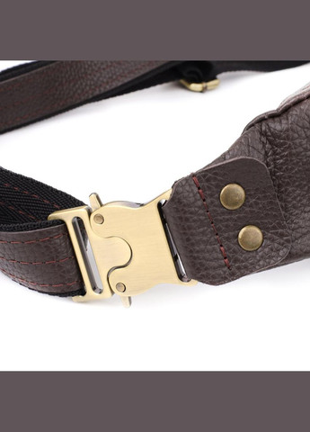 Сумка на пояс через плече шкіряна чоловіча Коричневий 35705 Shvigel (334674001)