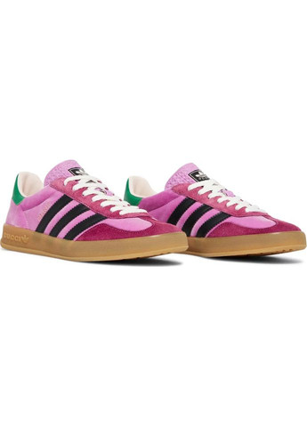 Рожеві кросівки x gucci gazelle pink — 707864 9stu0 5960/hq7084 No Brand