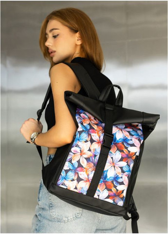 Рюкзак женский из экокожи 20 л городской спортивный с отделением для ноутбука маленький Черный 39717 Sambag (355884673)