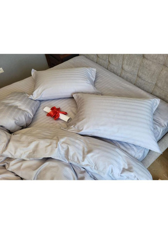 Постельное белье с резинкой Мульти страйп, PREMIUM Семейный размер, наволочки 70/70 No Brand (363191141)