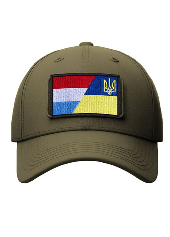 Набор шевронов 2 шт. с липучковым двойным Флагом Украины Нидерландов, вышитый патч нашивка, флаг IDEIA (302975686)