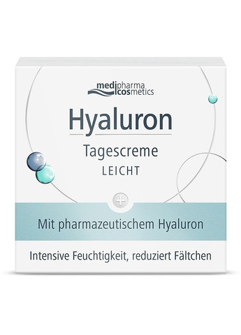 Легкий денний крем для обличчя Hyaluron 50ml (1521205-41081095) Medipharma Cosmetics (368628450)