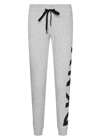 Женские спортивные брюки, серого цвета, с надписью, размер L DKNY slim fit (370442867)
