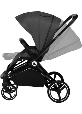 Універсальний візочок 3 в 1 Mika Grey Graphite, сірий Lionelo LO-MIKA 3IN1 GREY GRAPHITE (328397135)